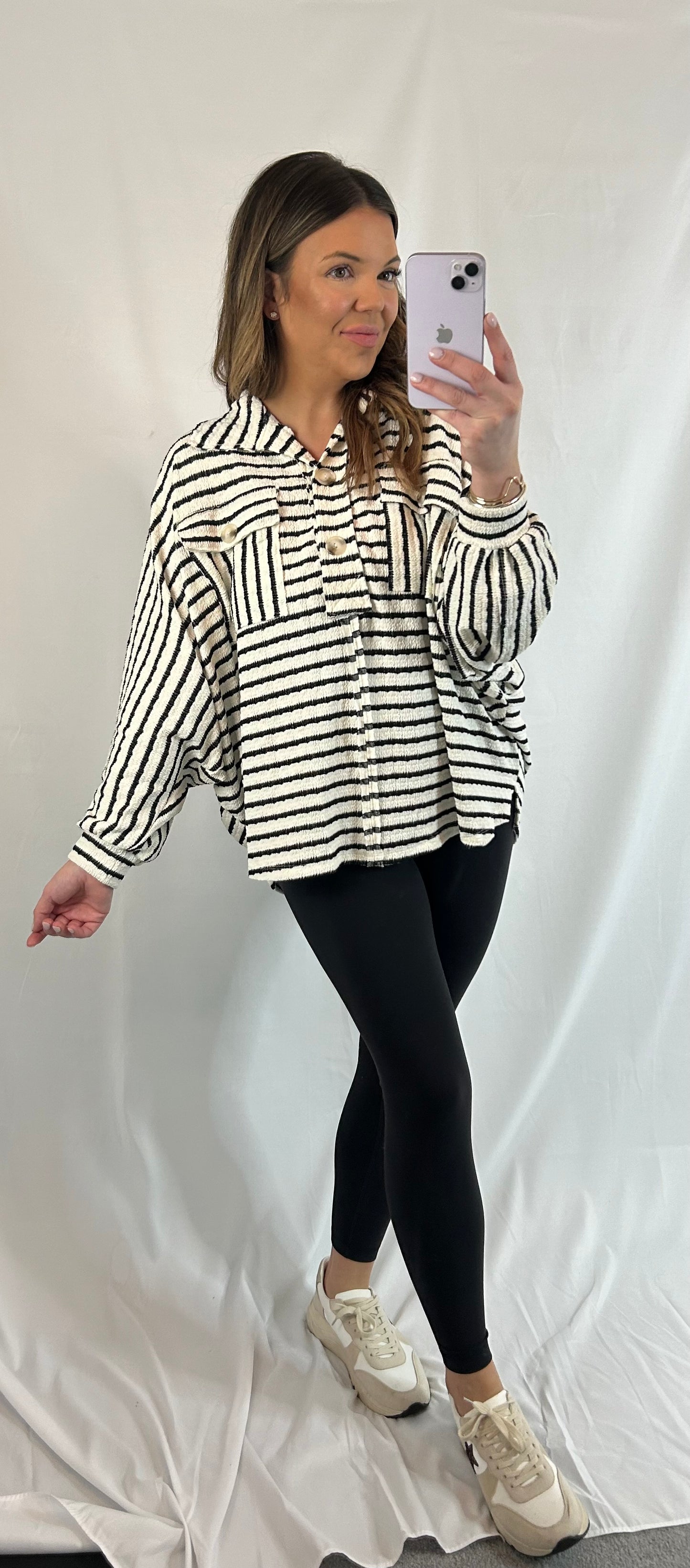 Oversized Stripe Pullover