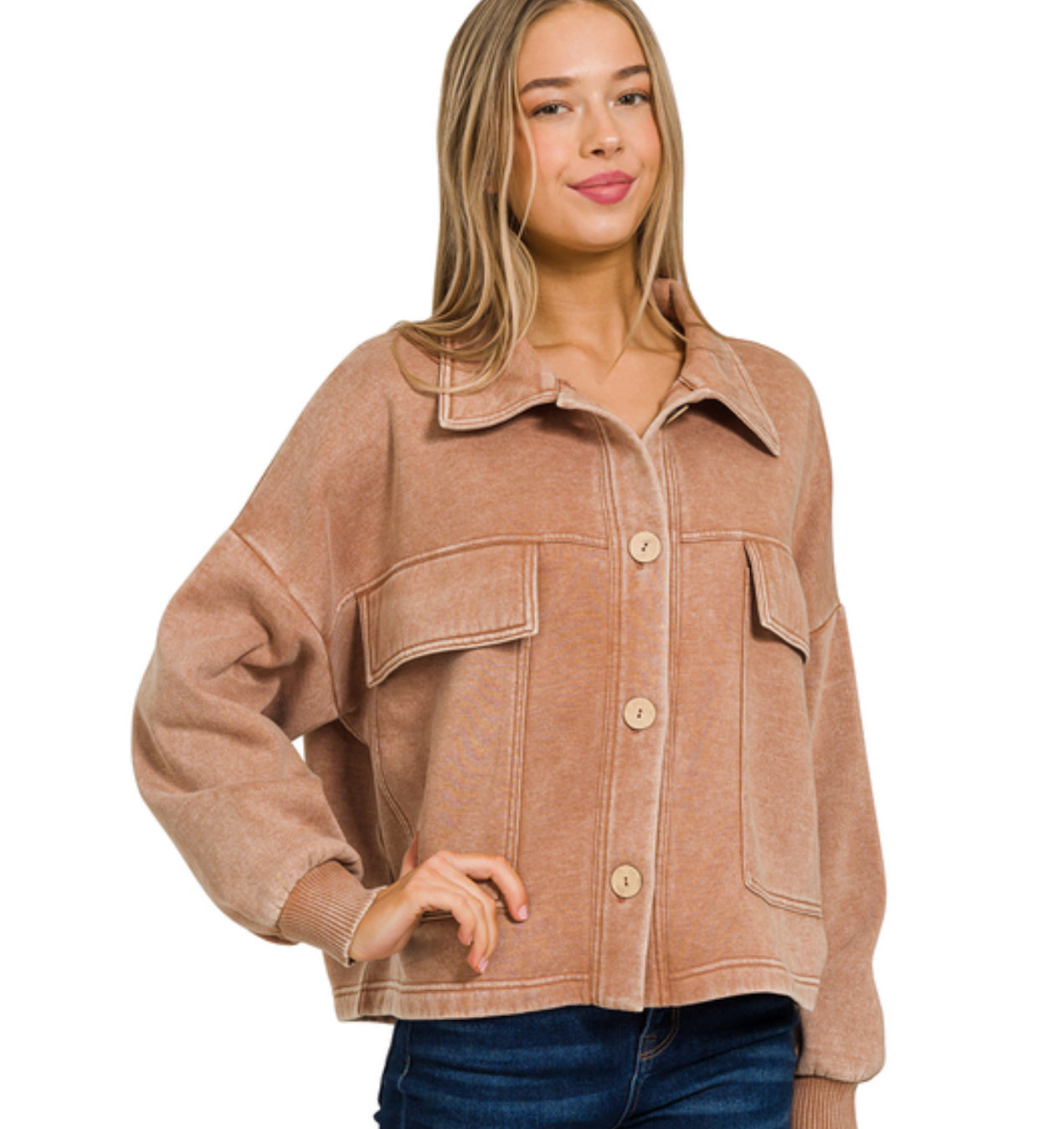 Front Pocket Shacket
