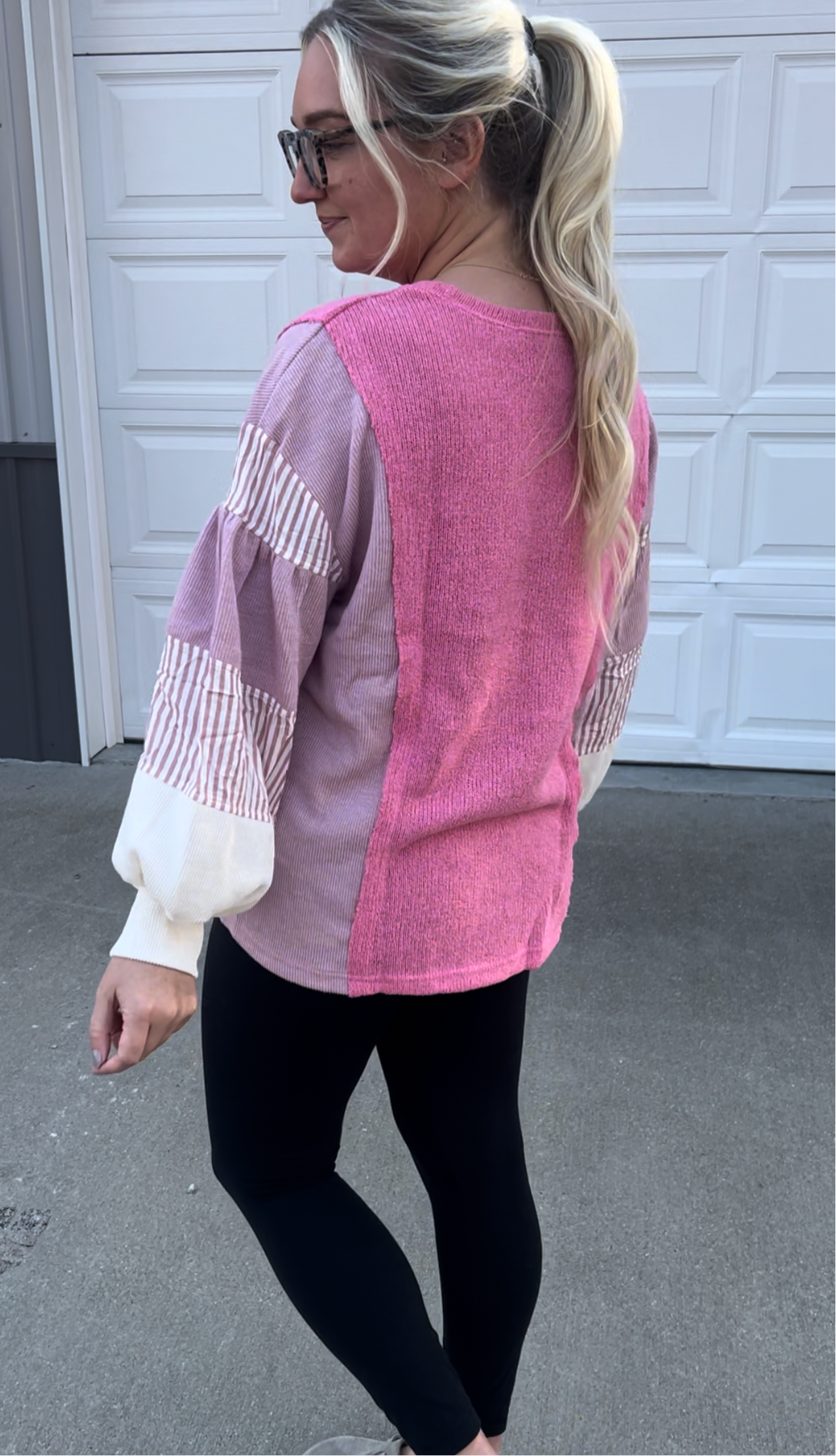Pink Striped Top