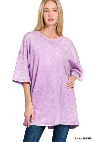 Oversized Acid Wash Tee