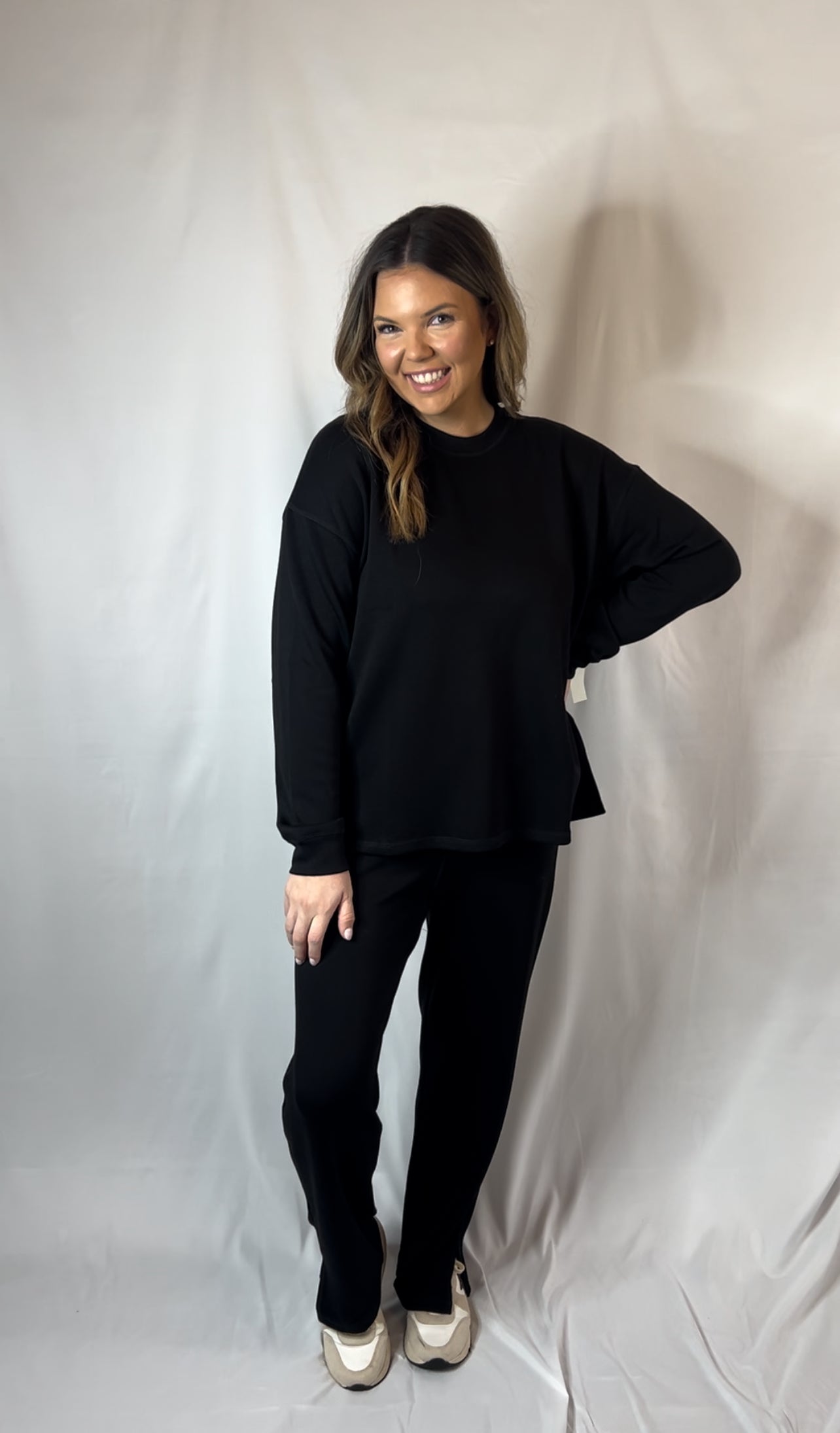 Curvy Black Lounge Set