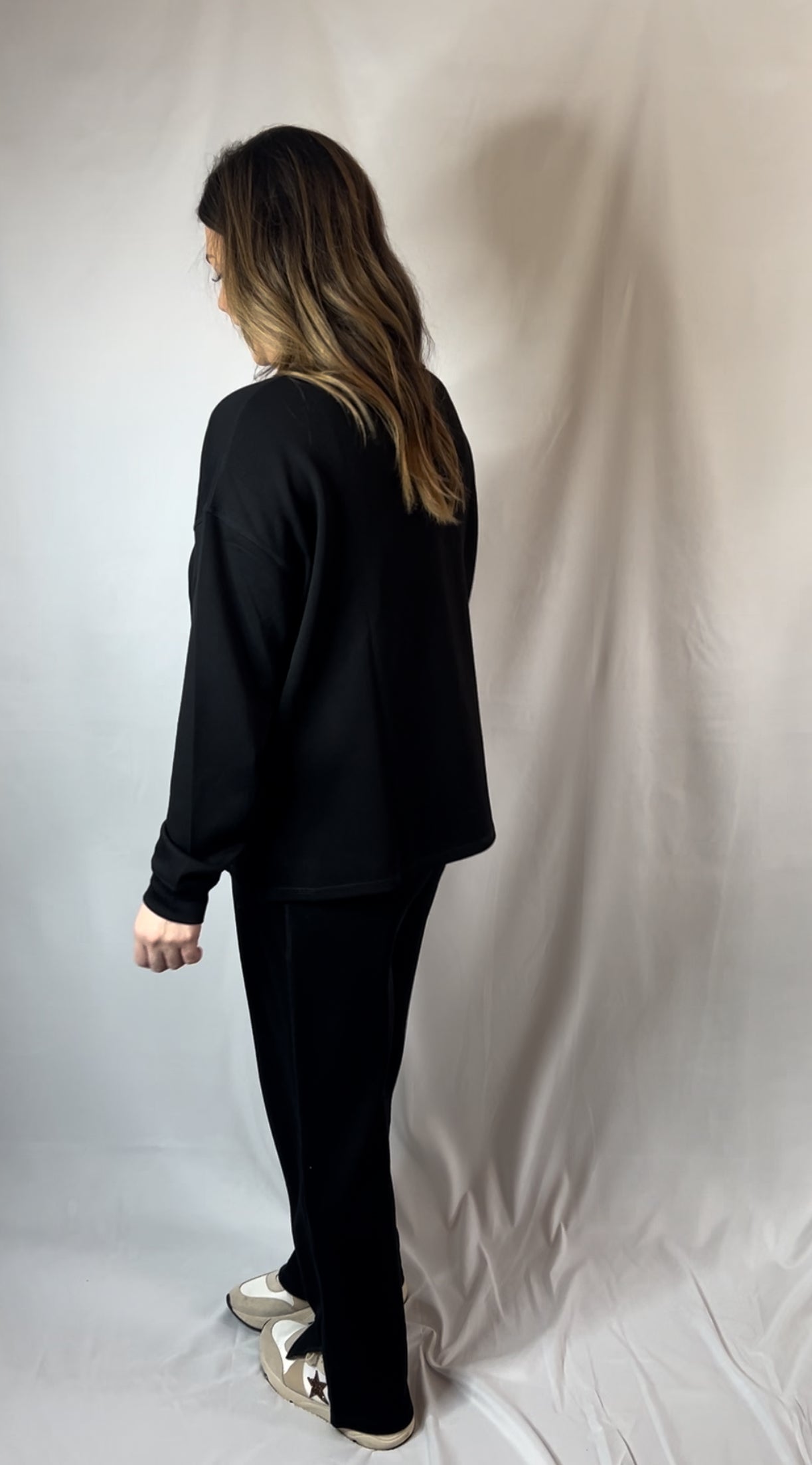 Curvy Black Lounge Set