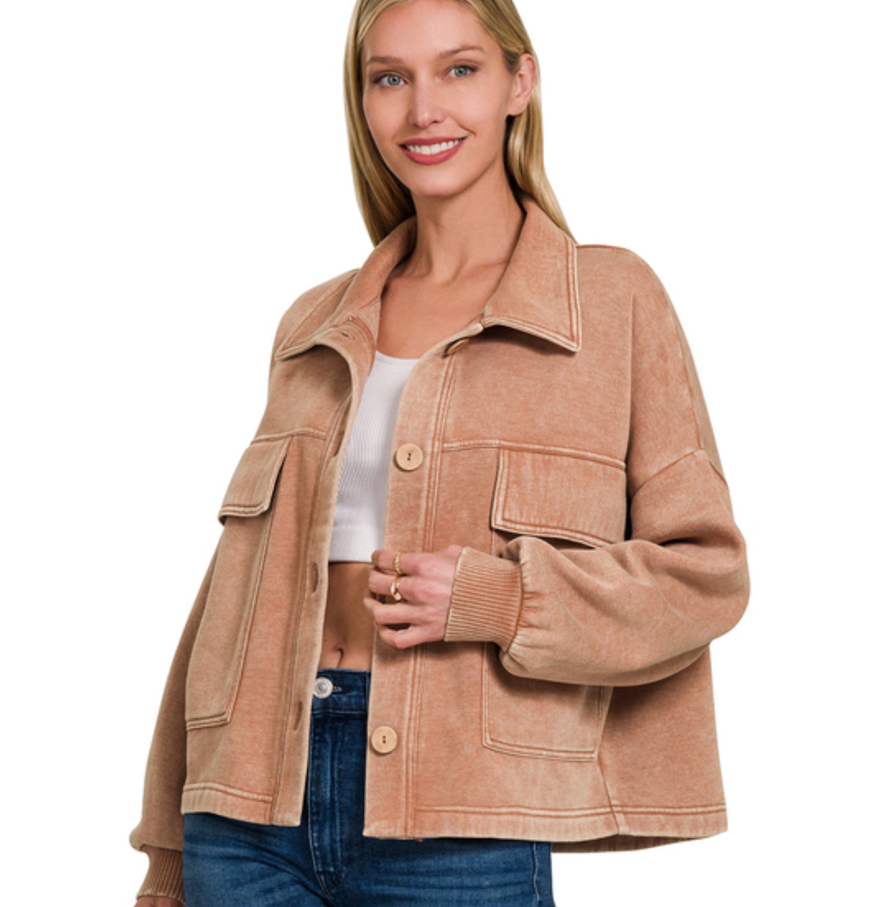 Front Pocket Shacket