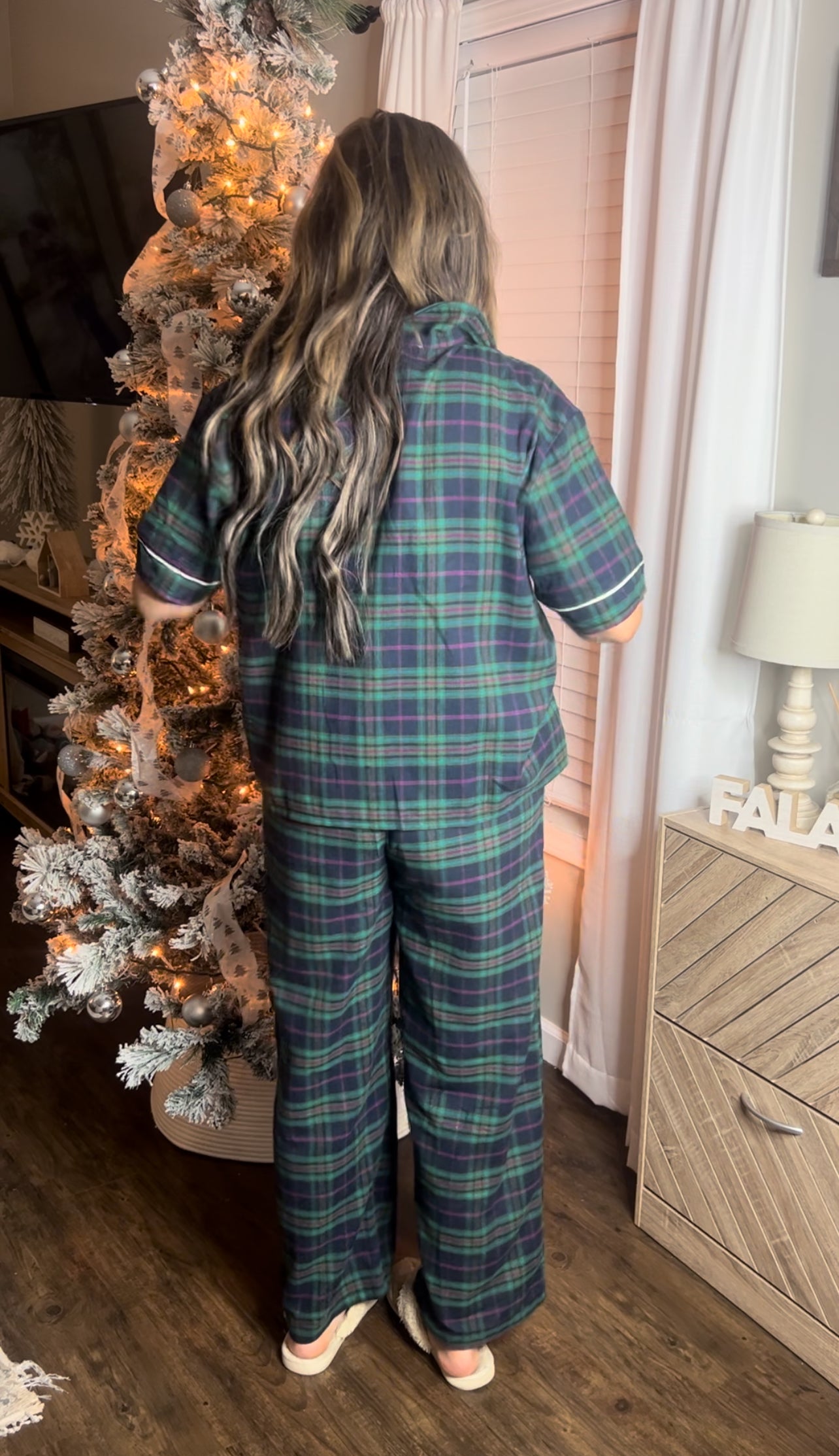 Holiday Green Pajamas Set