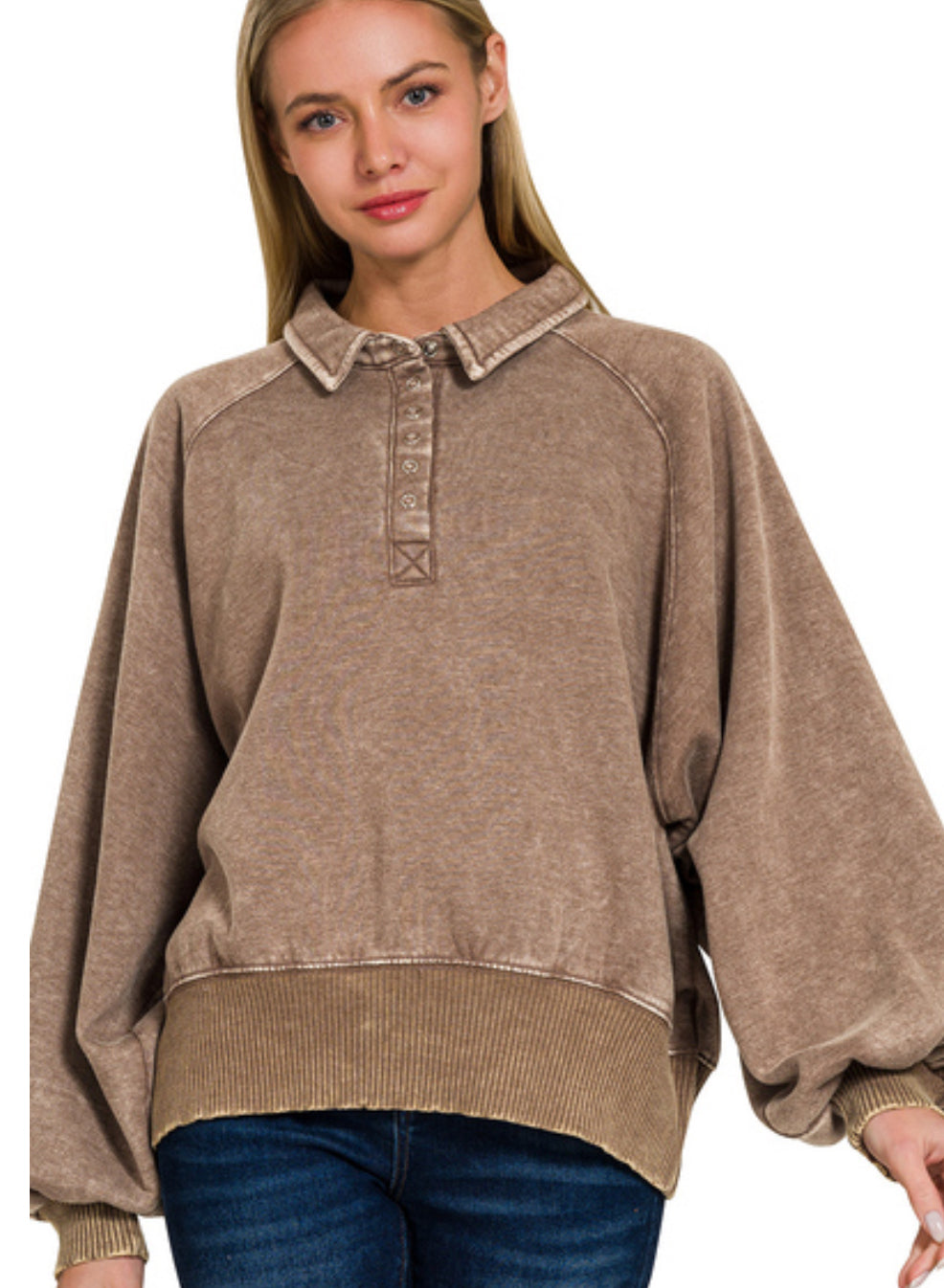 Half Button Pullover