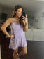Acid Wash Romper Dress
