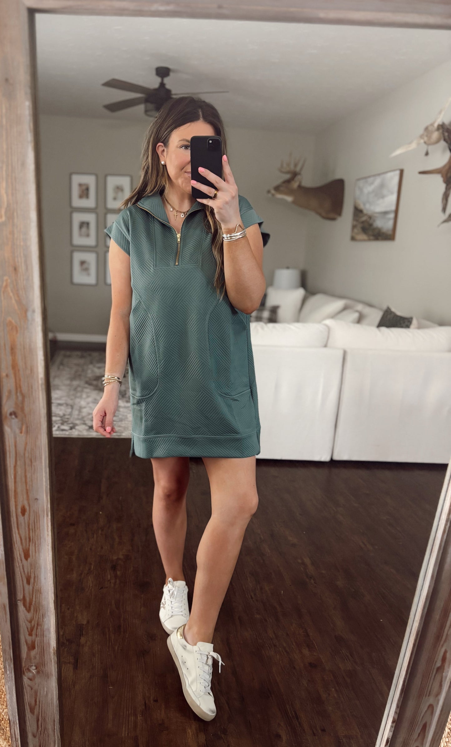 Jade Half Zip Dress