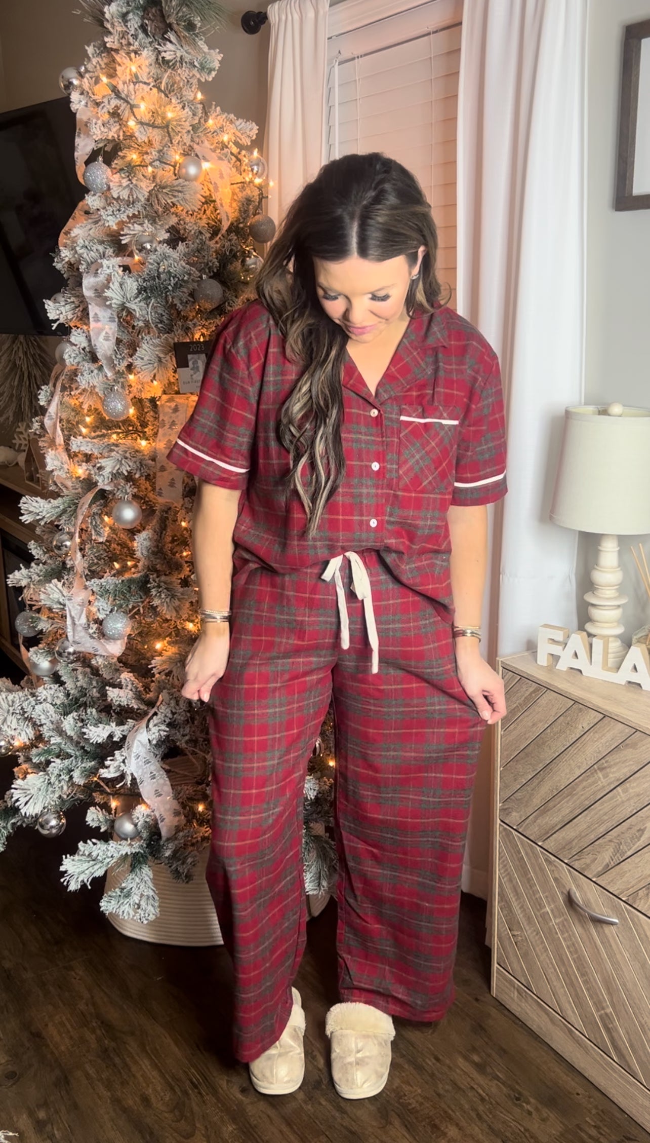 Holiday Red Pajamas Set