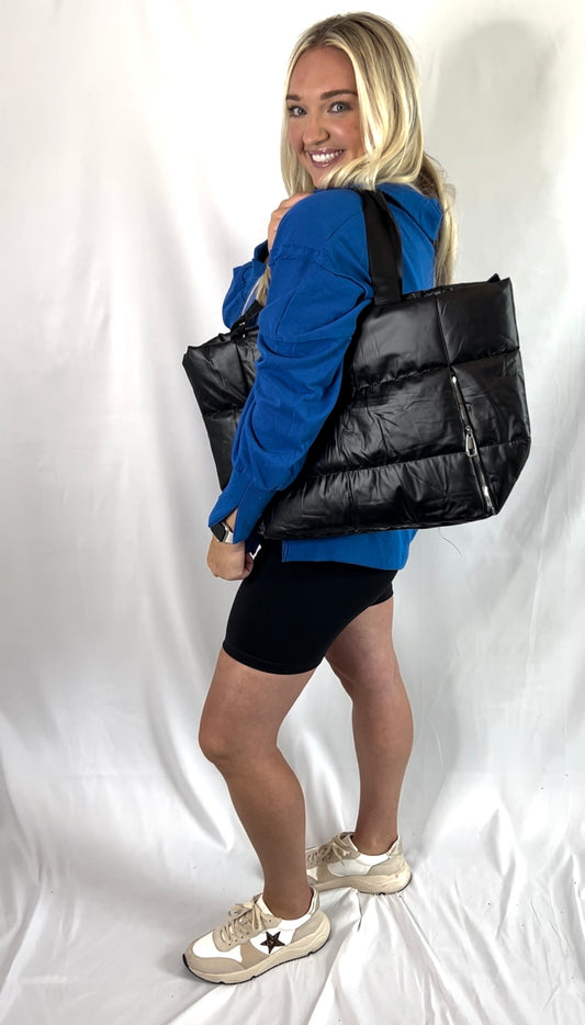 Puffy Quilted Tote Bag