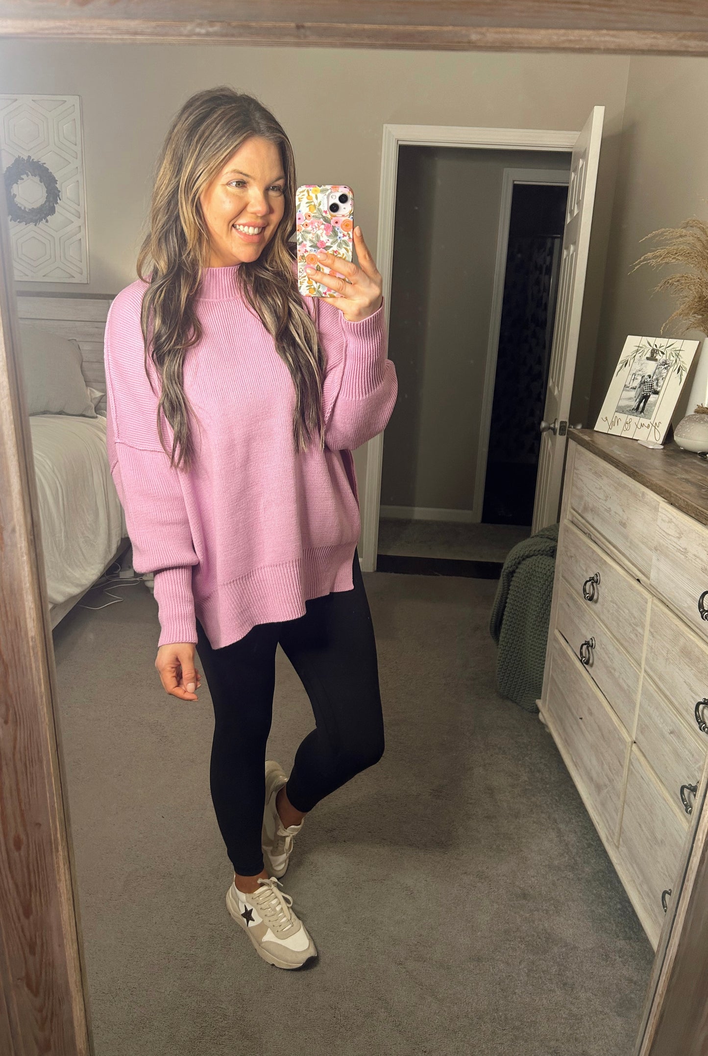 Oversized Mauve Sweater