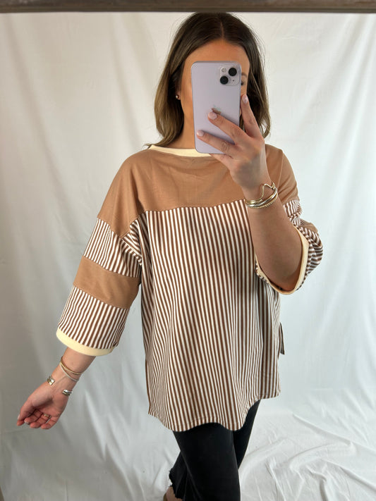 Curvy Striped Tee