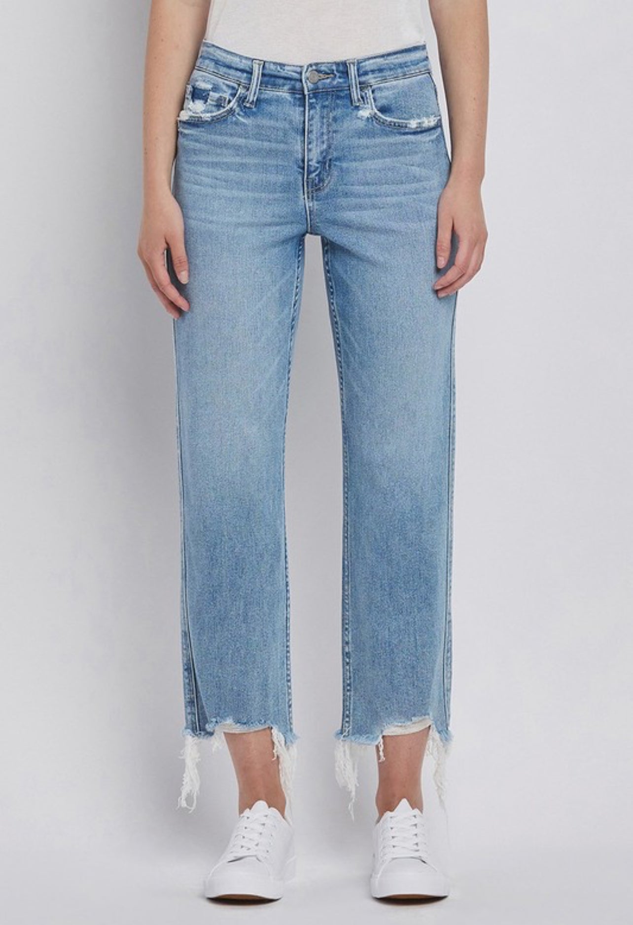 Vervet High Rise Straight Leg Jeans