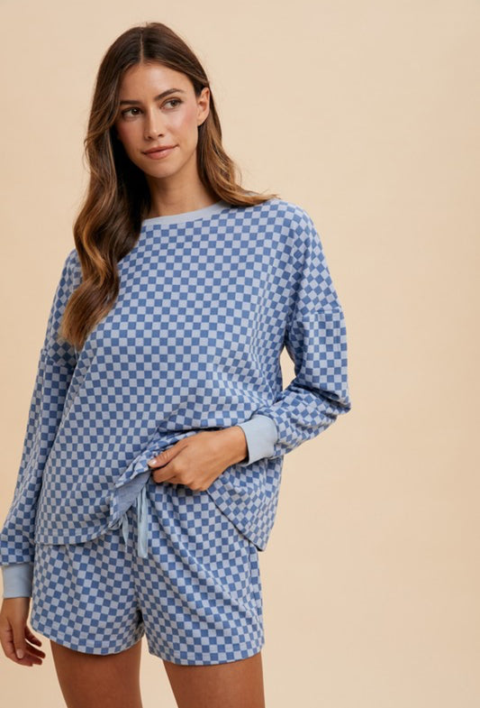 Blue Checkered Set