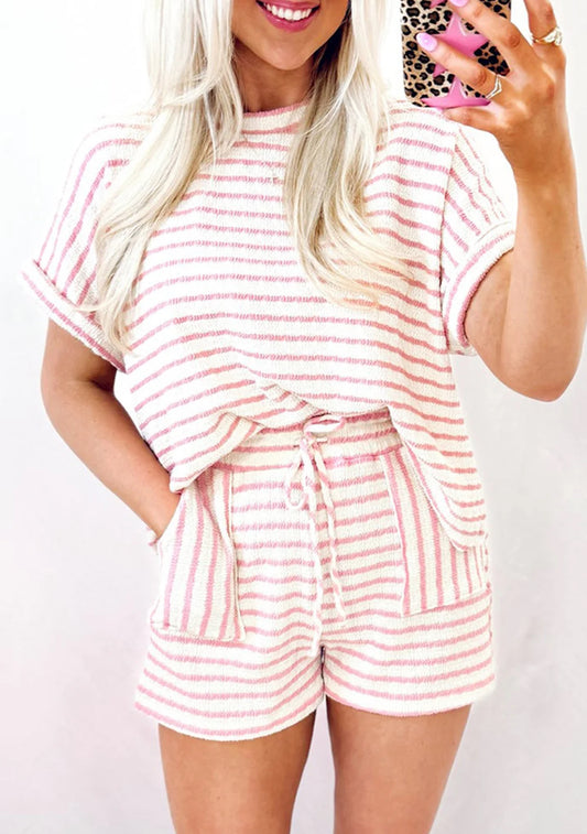 Pink Striped Set